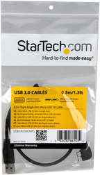 Startech USB3AU50CMRS - USB 3.1 Gen 1 (5 Gbps), Cable USB, Micro-USB tipo B (3)