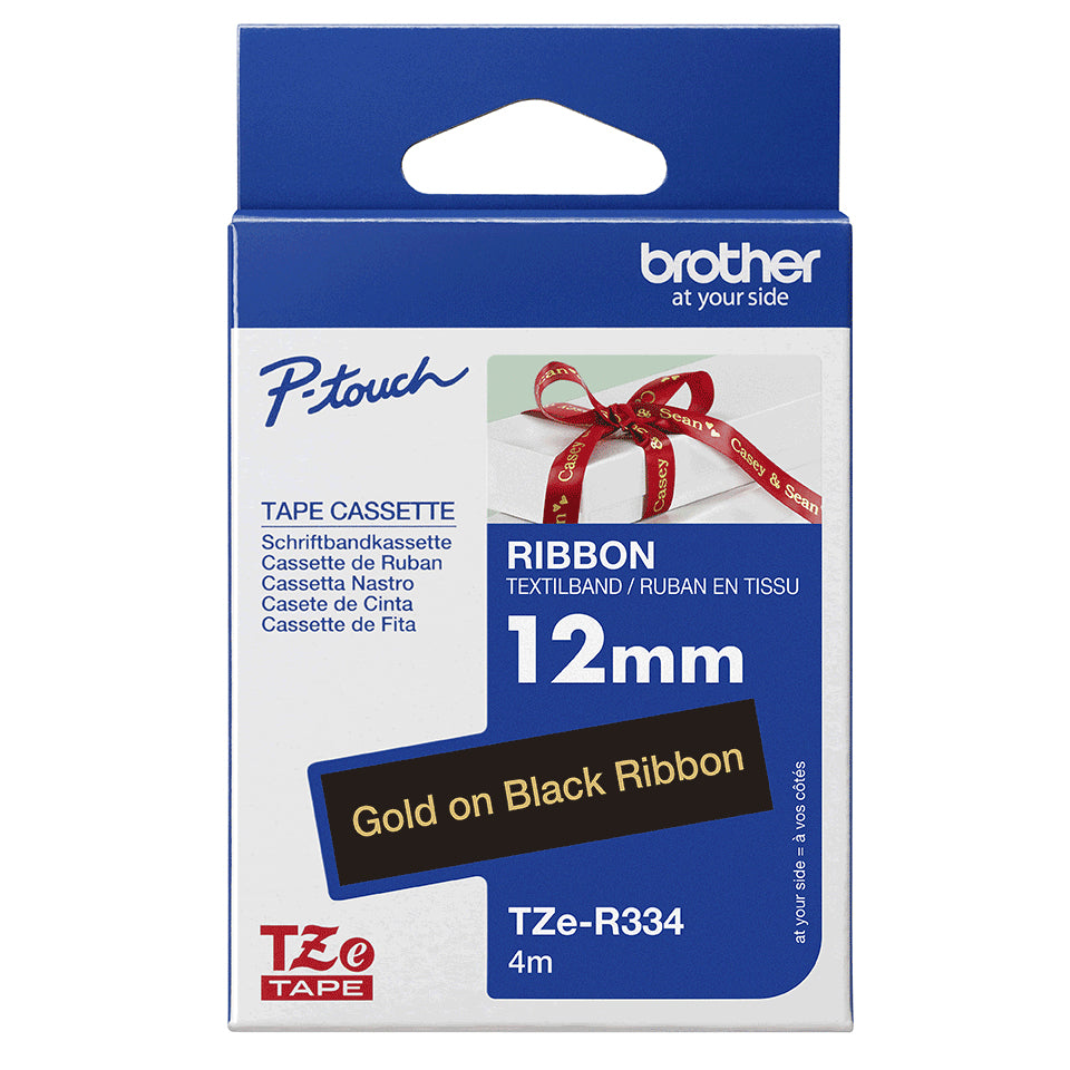 Brother TZE-R334 cinta para impresora de etiquetas Oro sobre negro (6)