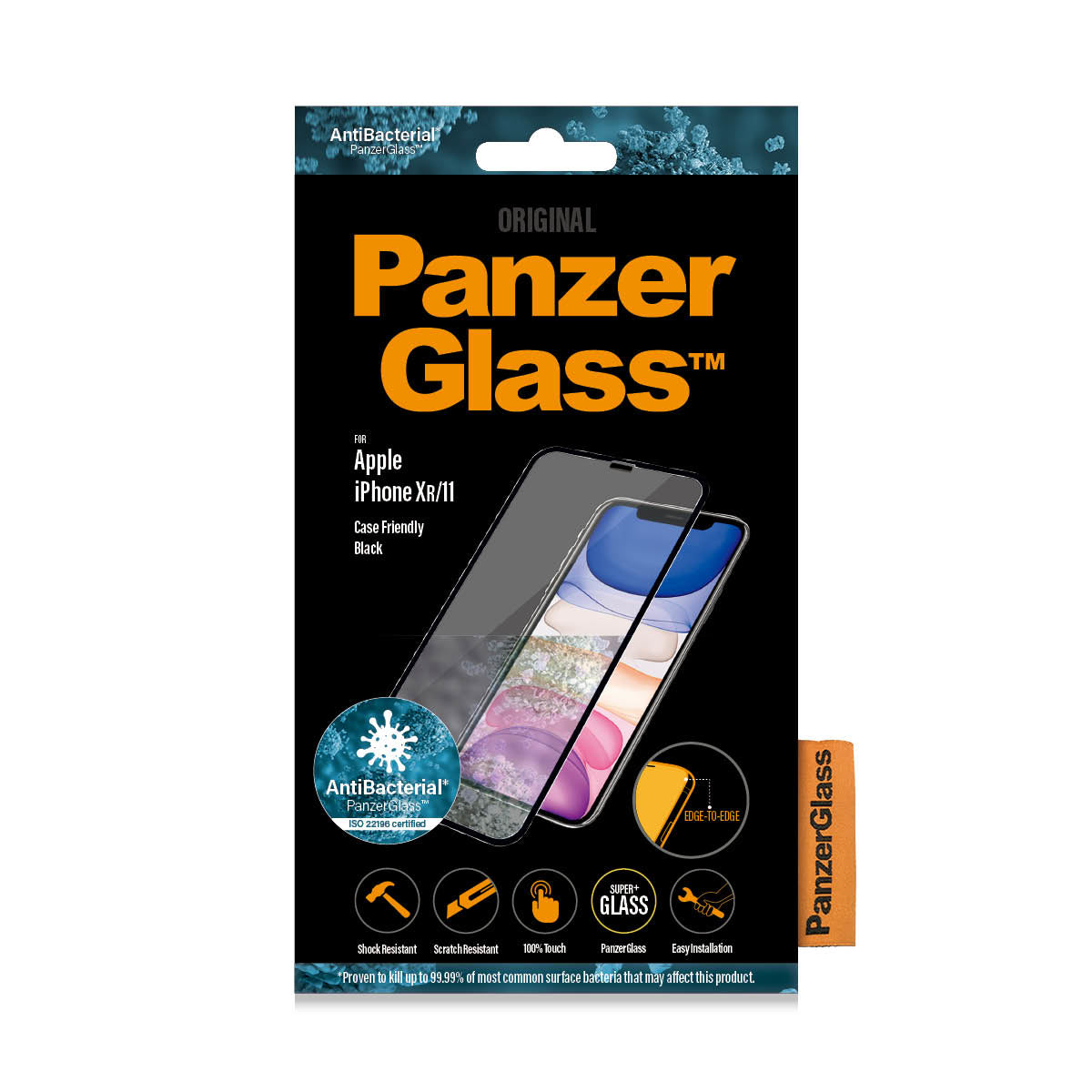 PanzerGlass ® Screen Protector iPhone 11, XR, Edge-to-Edge Protector de pantalla