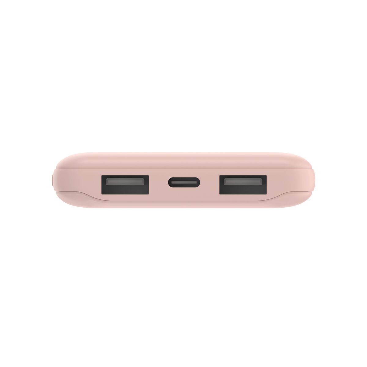 Cargador portátil - 10000 mAh - 18 vatios - 3 conectores de salida (USB-C, 2 x USB) - oro rosa