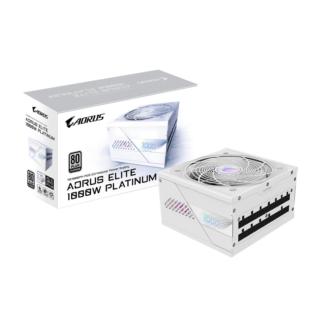 GIGABYTE AORUS ELITE P1000W ICE unidad de fuente de alimentación 1000 W 20+4 pin ATX ATX Blanco (2)