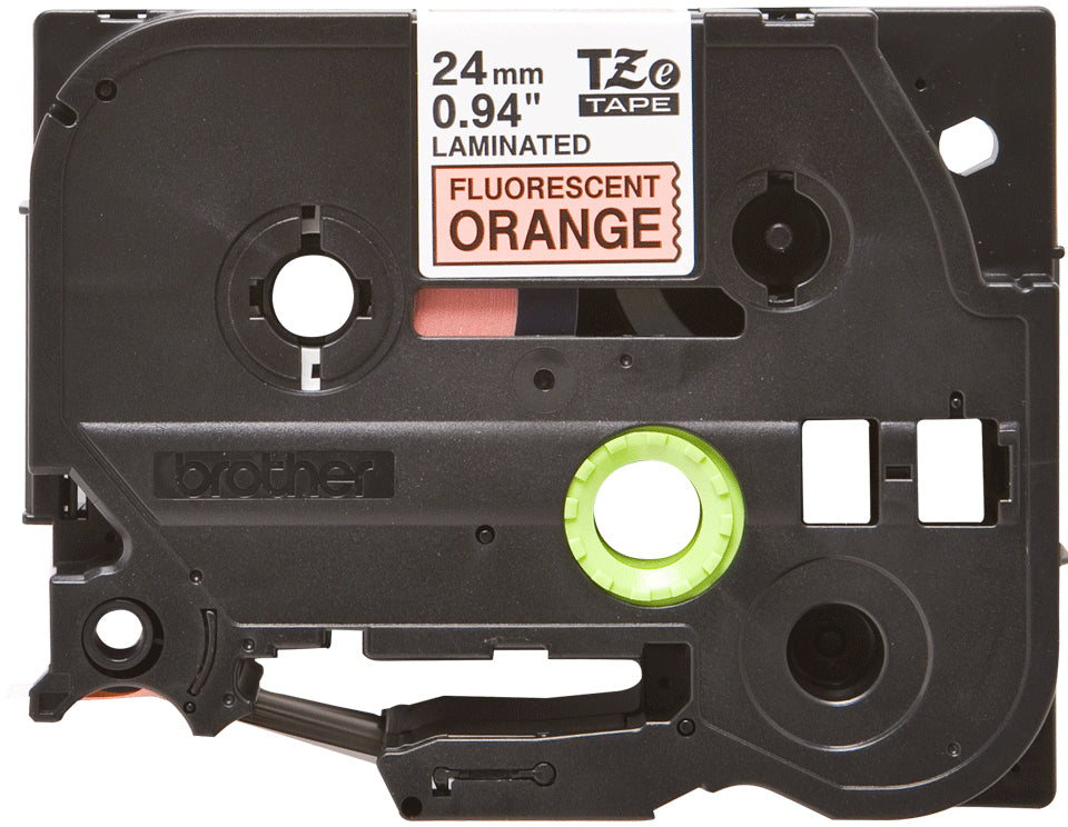 Brother TZE-B51 cinta para impresora de etiquetas Negro sobre naranja fluorescente (5)