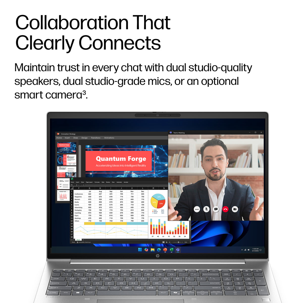 HP ProBook 4 G2i 16 AI PC Intel Core 7 350 Laptop 40.6 cm (16") WUXGA 16 GB DDR5-SDRAM 512 GB SSD Wi-Fi 6E (802.11ax) Windows 11 Pro Silver (8)