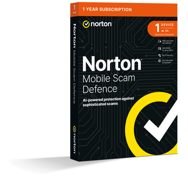 Norton Mobile Scam Defence 2GB - 1 User / 1 Device / 12 Months Seguridad de antivirus Comercial 1 licencia(s) 1 año(s)