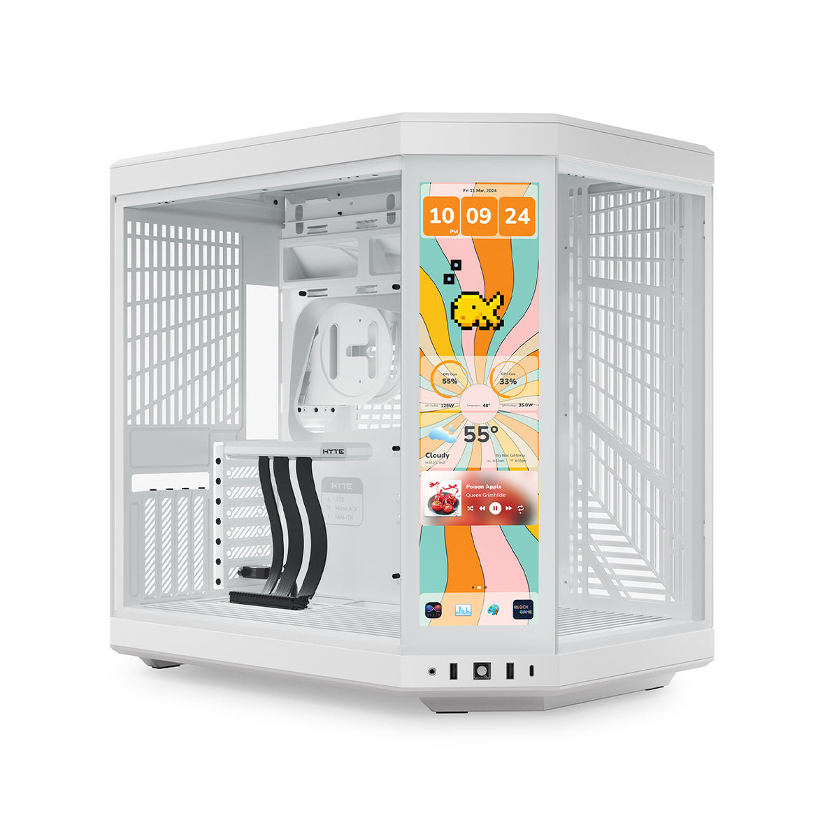 HYTE Y70 Touch Infinite Torre media Blanco