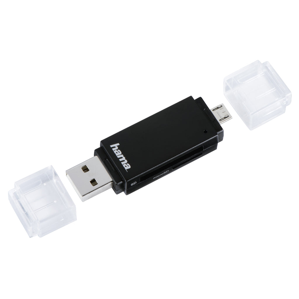 Hama Basic lector de tarjeta USB 2.0/Micro-USB Negro (2)