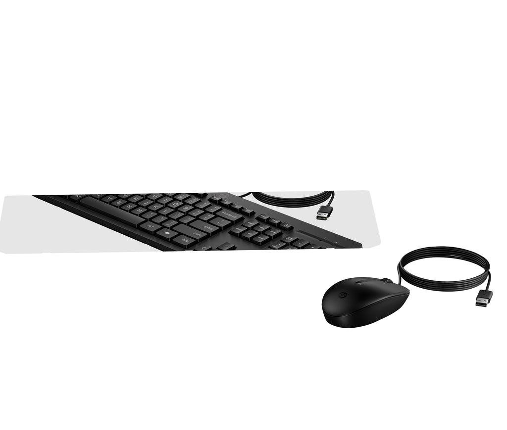 HP 225 Wired Mouse and Keyboard Combo G2 teclado Ratón incluido Oficina USB Negro (3)