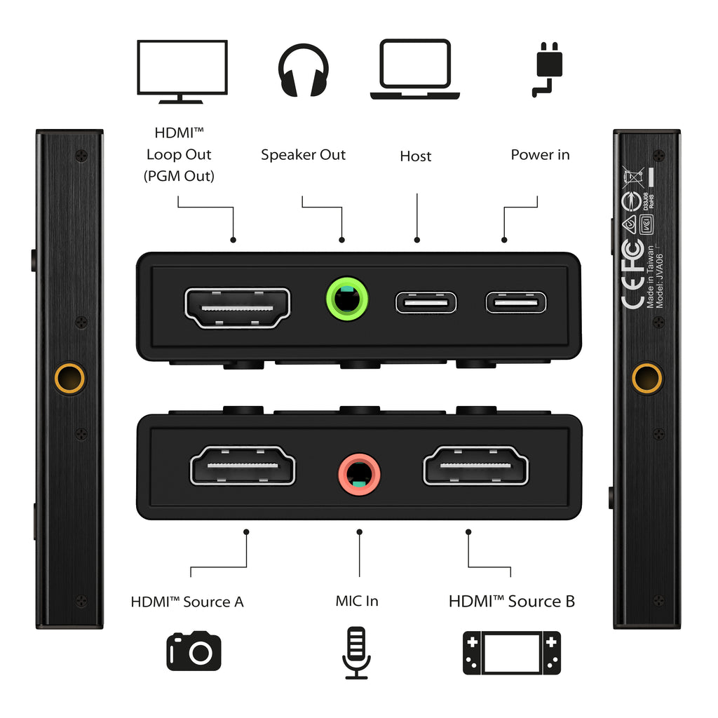 j5create JVA06 dispositivo para capturar video USB 3.2 Gen 1 (3.1 Gen 1) (4)
