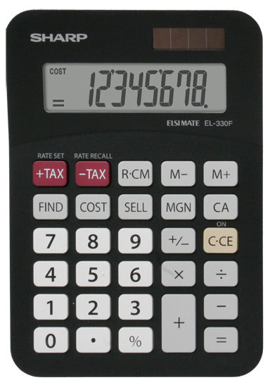 Sharp EL-330FBBK calculadora Bolsillo Calculadora básica Negro
