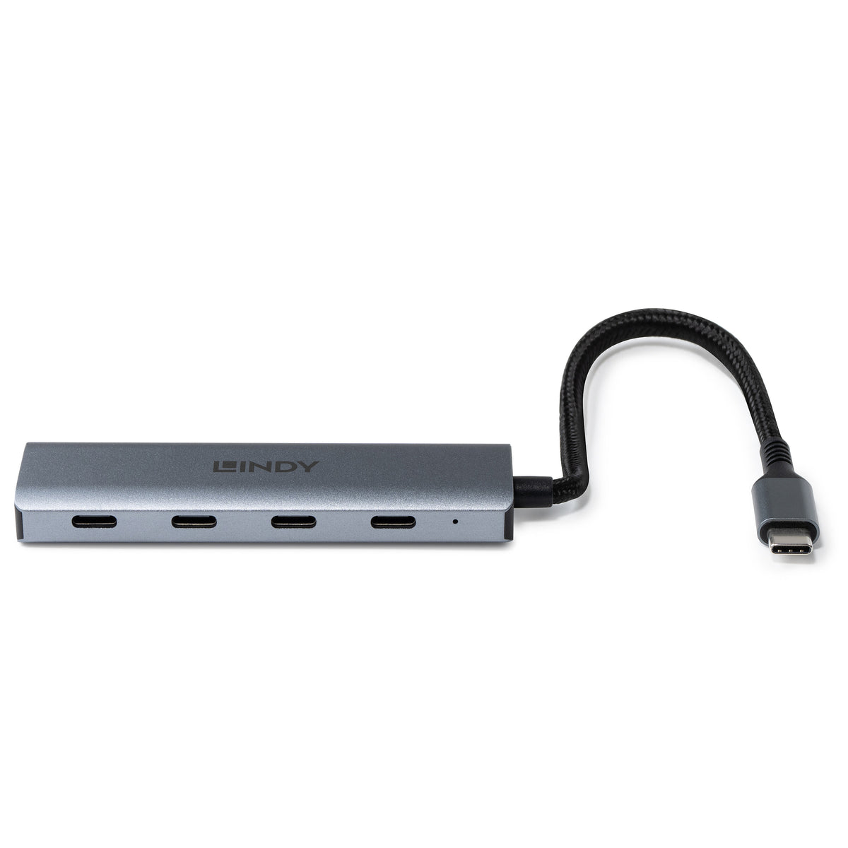 Lindy 43414 hub de interfaz USB 3.2 Gen 2 (3.1 Gen 2) Type-C 10000 Mbit/s Gris (3)