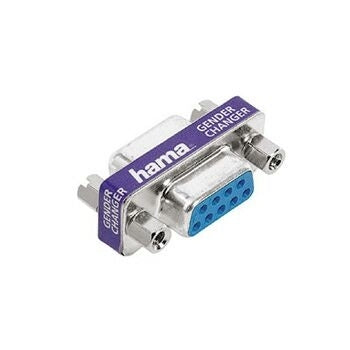 Hama Adapter/Gender Changer, 9-pin D Female Jack - 9-pin D Female Jack 9 pin