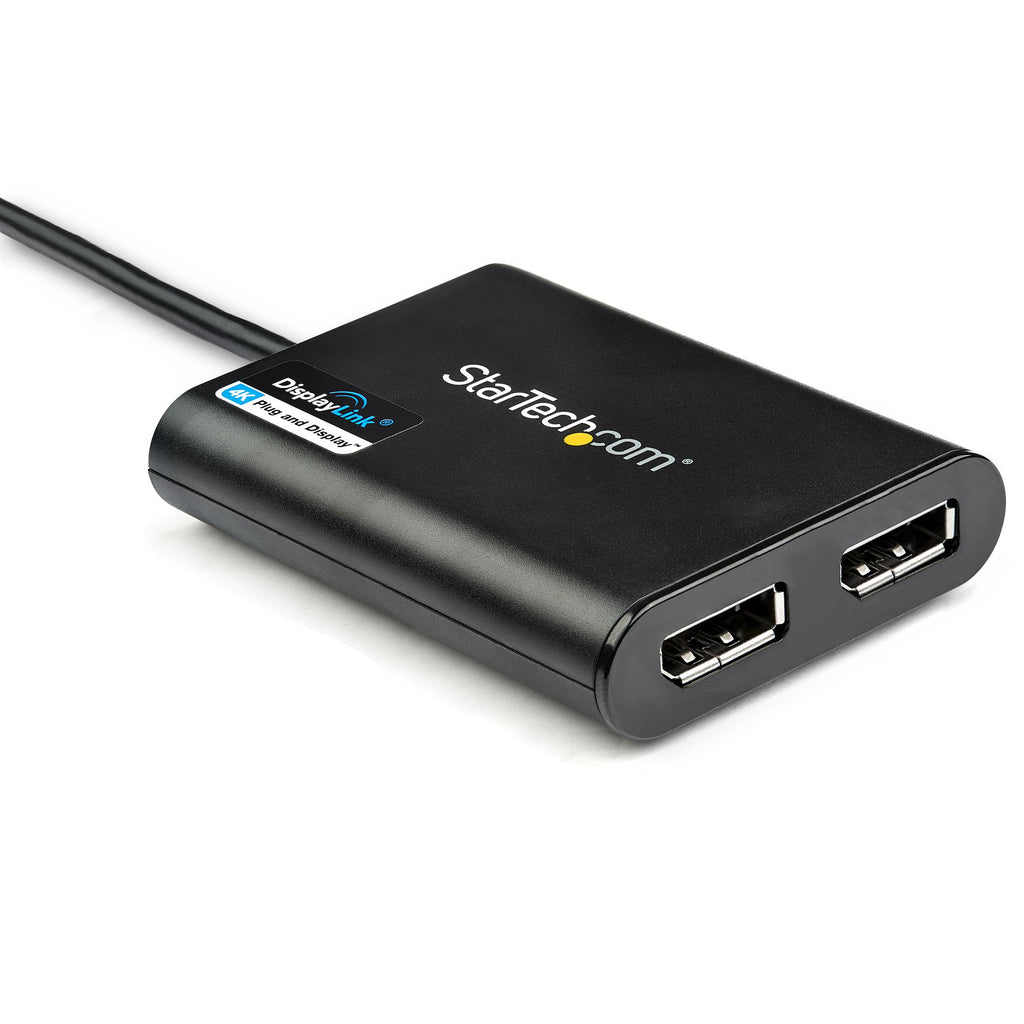StarTech.com USB32DP24K60 Adaptador gráfico USB 4096 x 2160 Pixeles Negro (2)