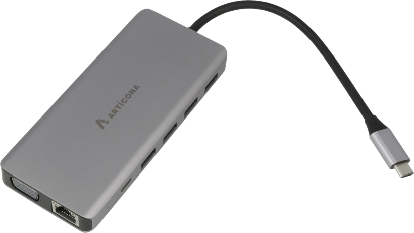 Adaptador 13 en 1 C-DP/HDMI/VGA/RJ45/USB