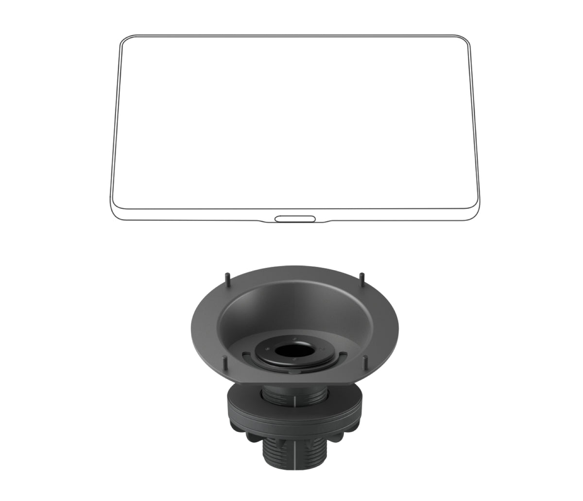 Logitech 952-000080 accesorio para videoconferencia Soporte elevador Grafito (4)