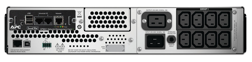 APC Smart-UPS 3000VA sistema de alimentación ininterrumpida (UPS) Línea interactiva 3 kVA 2700 W 9 salidas AC (3)