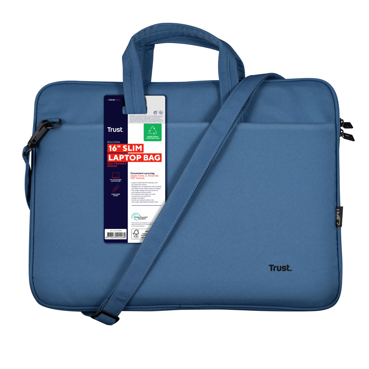 Trust Bologna 40,6 cm (16") Maletín Azul (7)