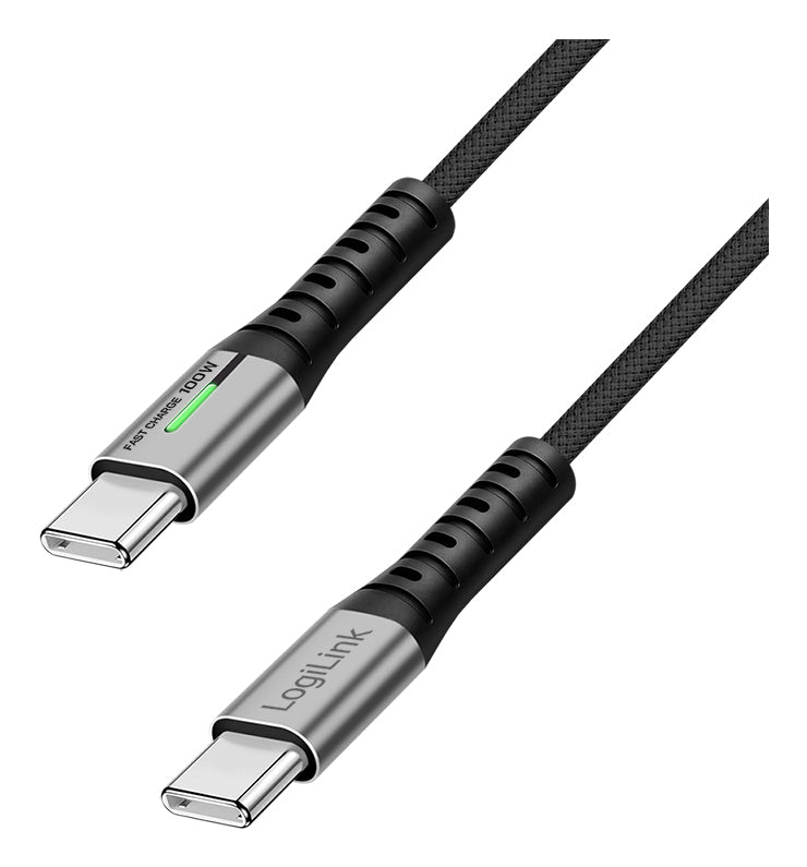 LogiLink CU0434 cable USB USB 3.2 Gen 2x2 2 m USB C 20 Gbit/s 100 W Negro (2)