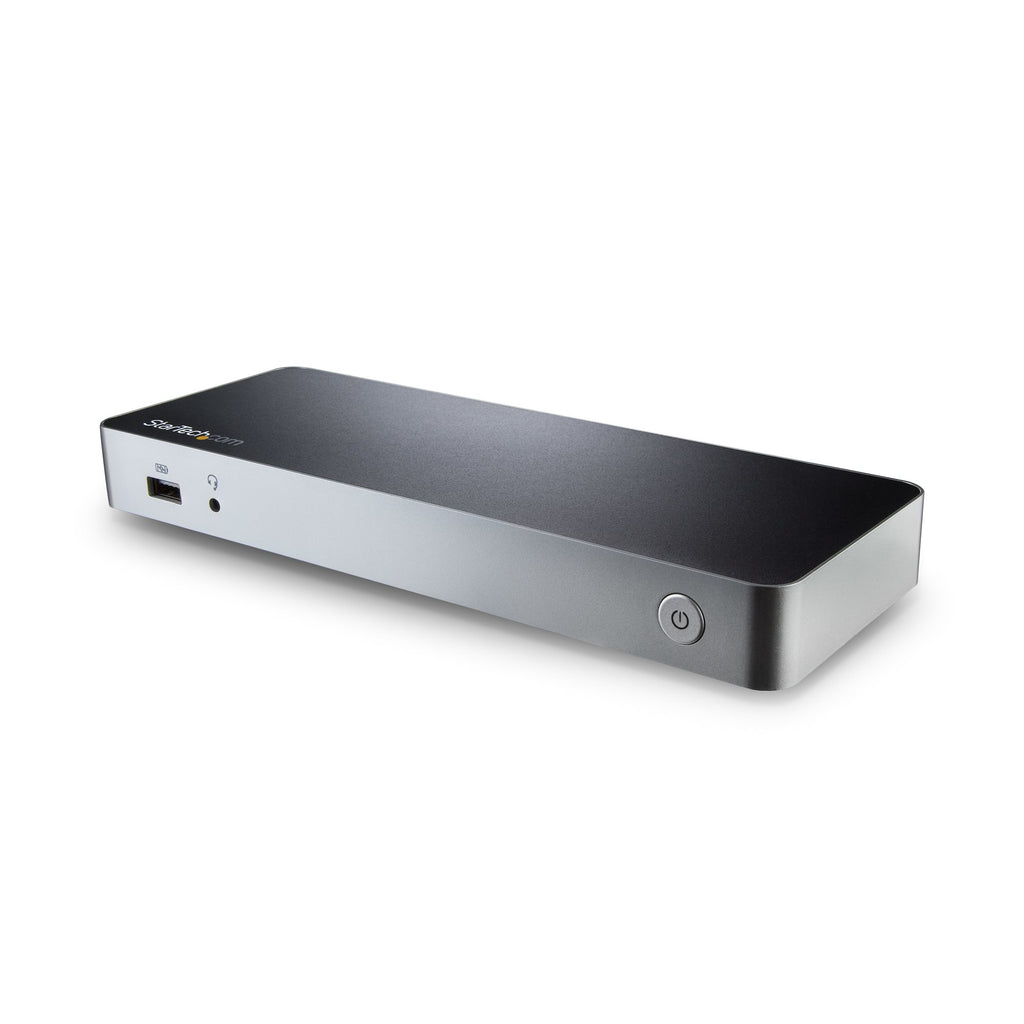 StarTech.com MST30C2HHPDU base para portátil y replicador de puertos Alámbrico USB 3.2 Gen 1 (3.1 Gen 1) Type-C Negro, Plata