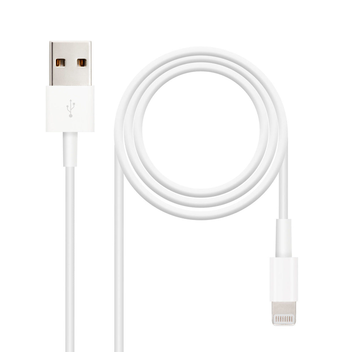 Nanocable 10.10.0402 cable de conector Lightning 2 m Blanco (2)