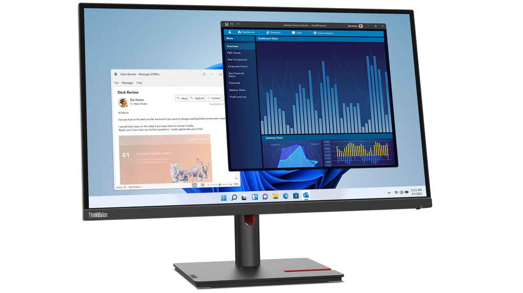 Lenovo ThinkVision T27p-30 pantalla para PC 68,6 cm (27") 3840 x 2160 Pixeles 4K Ultra HD LED Negro (8)
