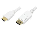 LogiLink 2m, HDMI-DP DisplayPort Blanco (2)