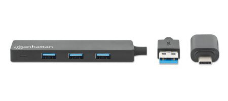 Manhattan 180863 base para portátil y replicador de puertos USB 3.2 Gen 1