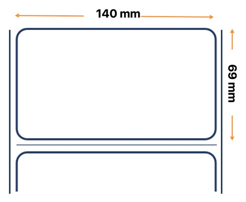 Zebra Labels, Others, Papel normal, Z-Perform 1000T, An: 139.7 mm, Al: 69.85 mm, Diá: 200 mm, Co: 76 mm 3005516