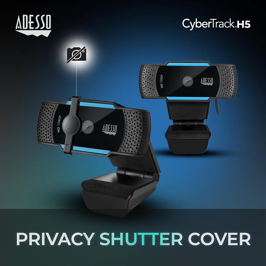 Adesso CyberTrack H5 webcam 2.1 MP 1920 x 1080 USB vista 3