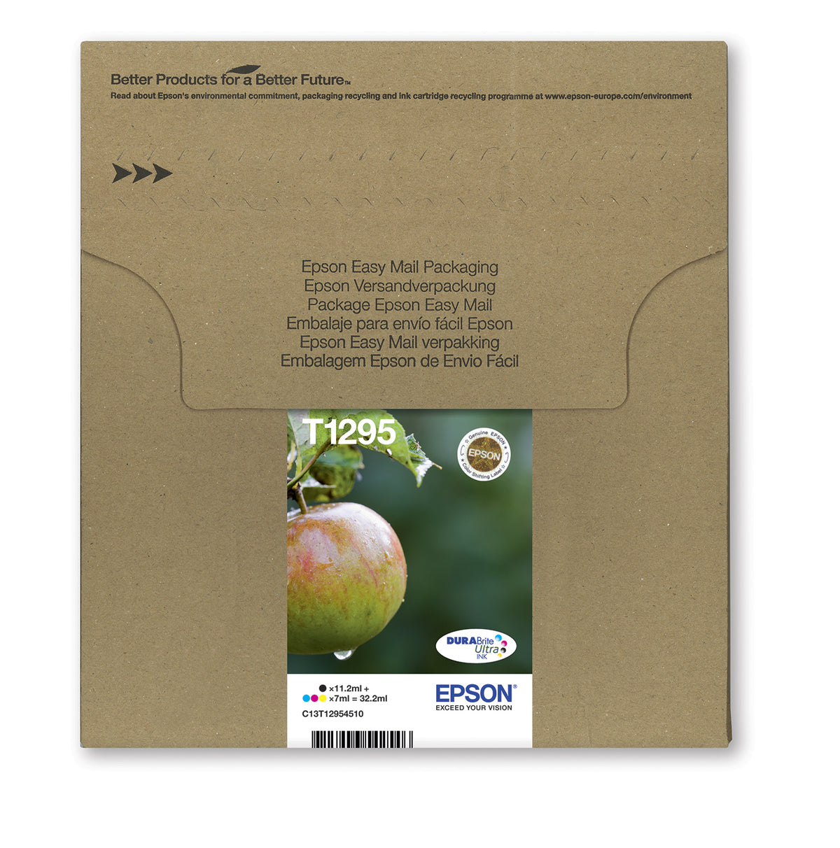 Epson Apple T129 cartucho de tinta 1 pieza(s) Original Low Yield Negro, Cian, Magenta, Amarillo (2)