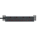 Intellinet 715621 unidad de distribución de energía (PDU) 4 salidas AC 1U Negro, Blanco (4)