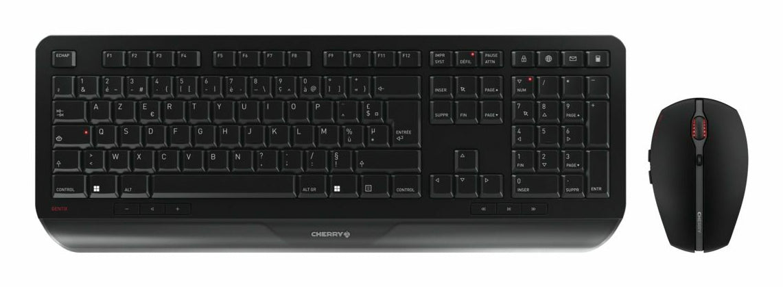 CHERRY JD-7000FR-2 teclado Ratón incluido Hogar / Oficina RF inalámbrico AZERTY Francés Negro