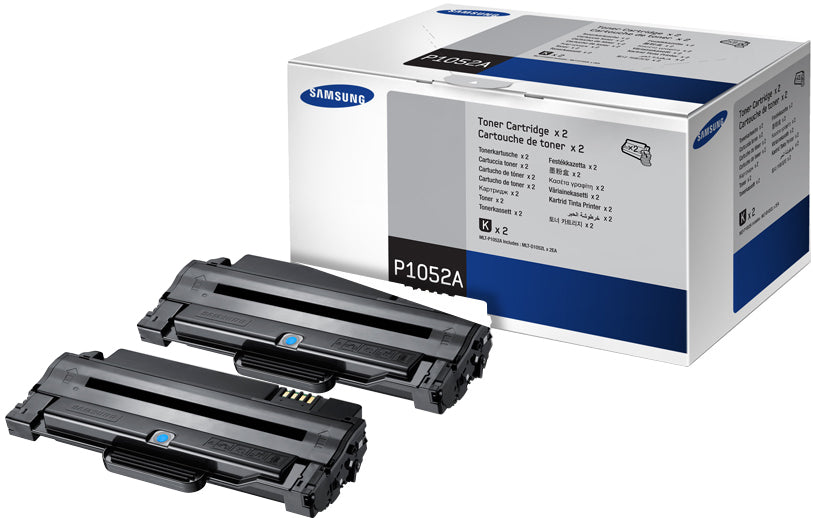 Samsung Pack de 2 tóneres negros de alto rendimiento MLT-P1052A