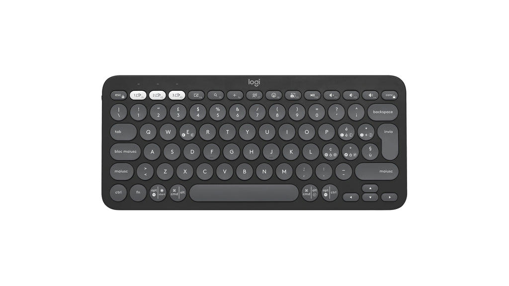 Logitech Pebble Keys 2 K380s teclado Universal Bluetooth QWERTY Italiano Grafito (2)