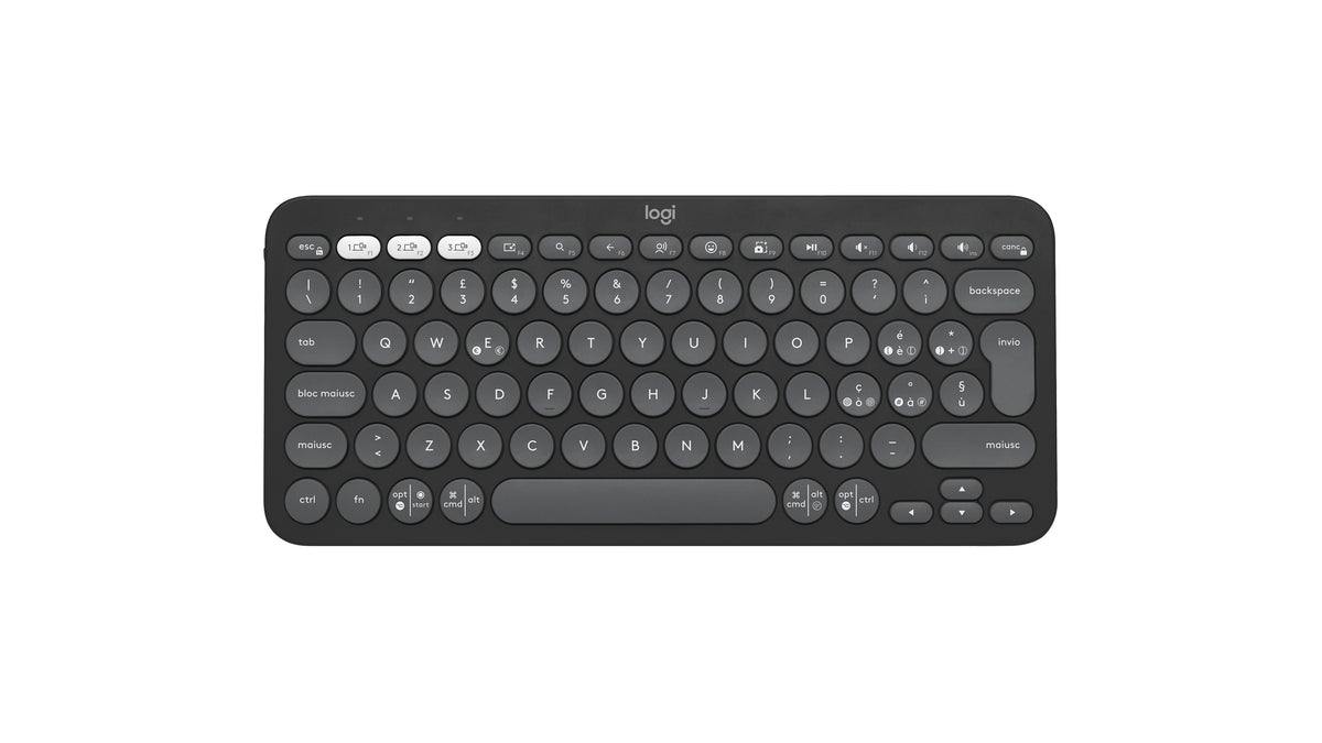 Logitech Pebble Keys 2 K380s teclado Universal Bluetooth QWERTY Italiano Grafito (2)