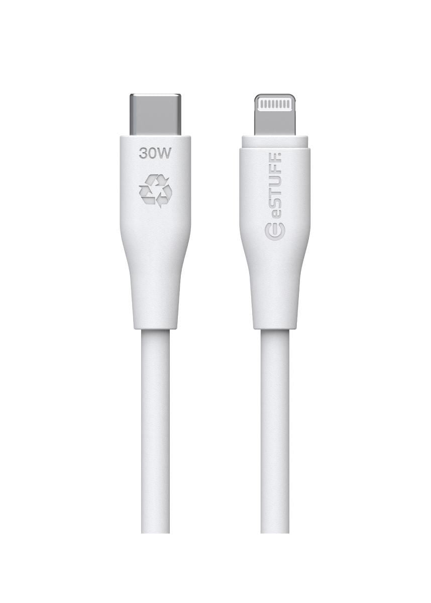 eSTUFF ES602370 cable de conector Lightning 3 m Blanco (6)