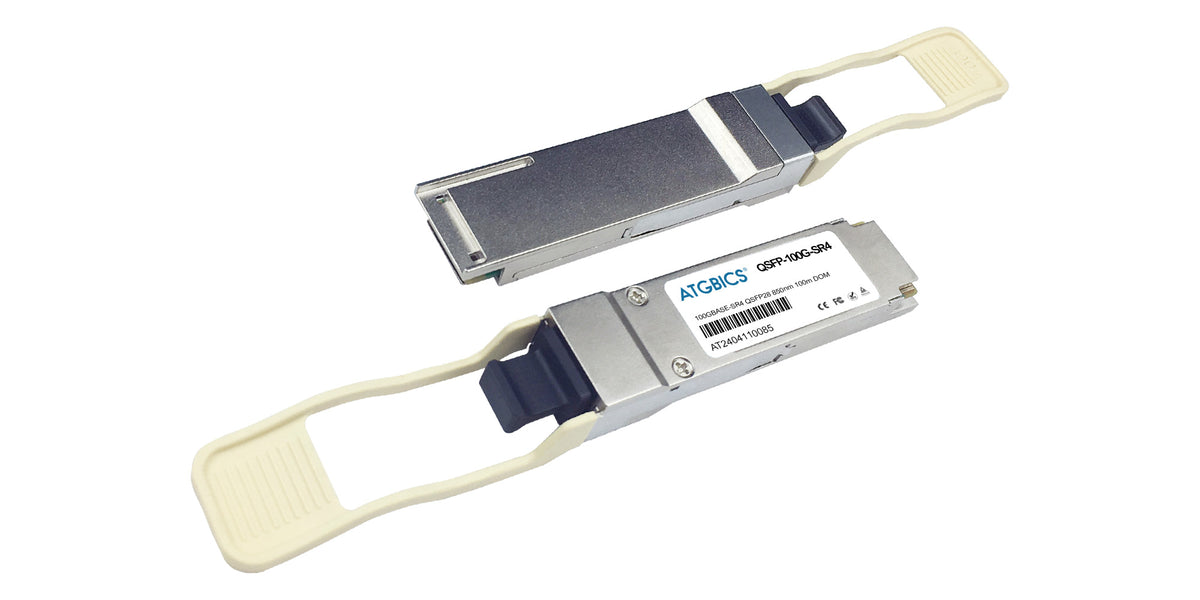 ATGBICS 100G-SR4-QSFP100M-C red modulo transceptor Fibra óptica 100000 Mbit/s QSFP28 850 nm