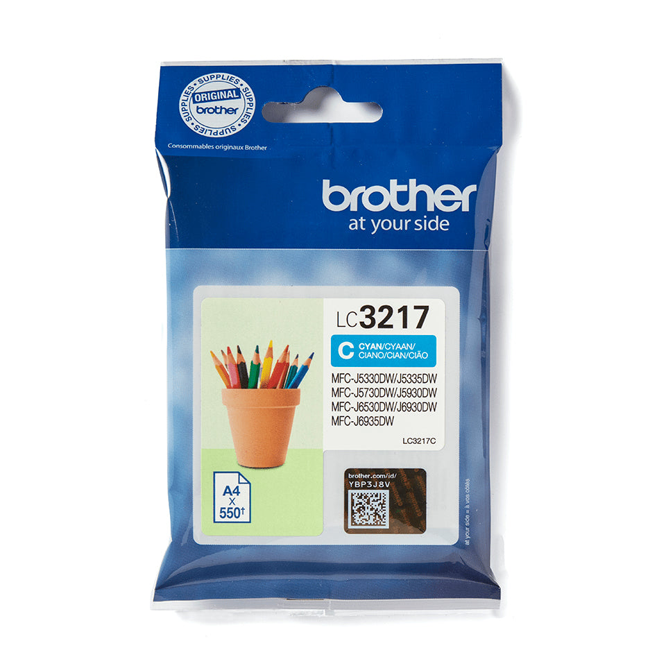 Brother LC3217C cartucho de tinta 1 pieza(s) Original Cian (2)