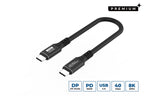 Microconnect USB4CC015 cable USB USB4 Gen 3x2 0,15 m USB C 100 W Negro (2)