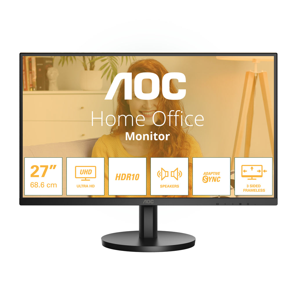 AOC B3 U27B3A pantalla para PC 68,6 cm (27") 3840 x 2160 Pixeles 4K Ultra HD LCD Negro (2)