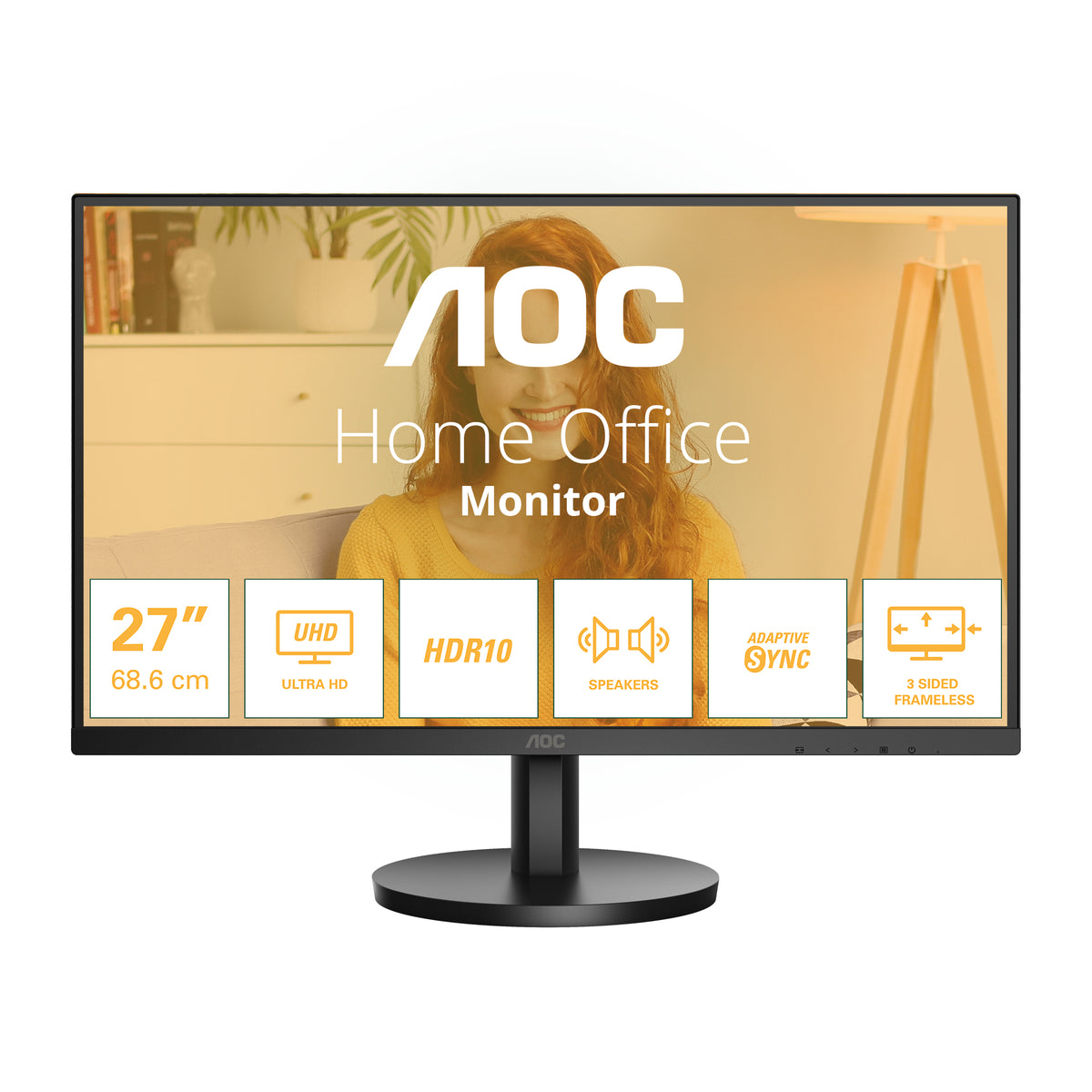 AOC B3 U27B3A pantalla para PC 68,6 cm (27") 3840 x 2160 Pixeles 4K Ultra HD LCD Negro (2)