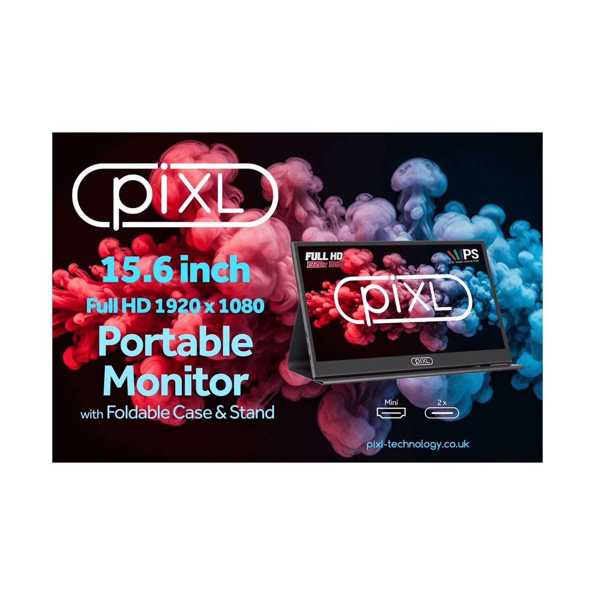 Monitor portátil IPS piXL PM156C 15,6 pulgadas 60Hz Full HD