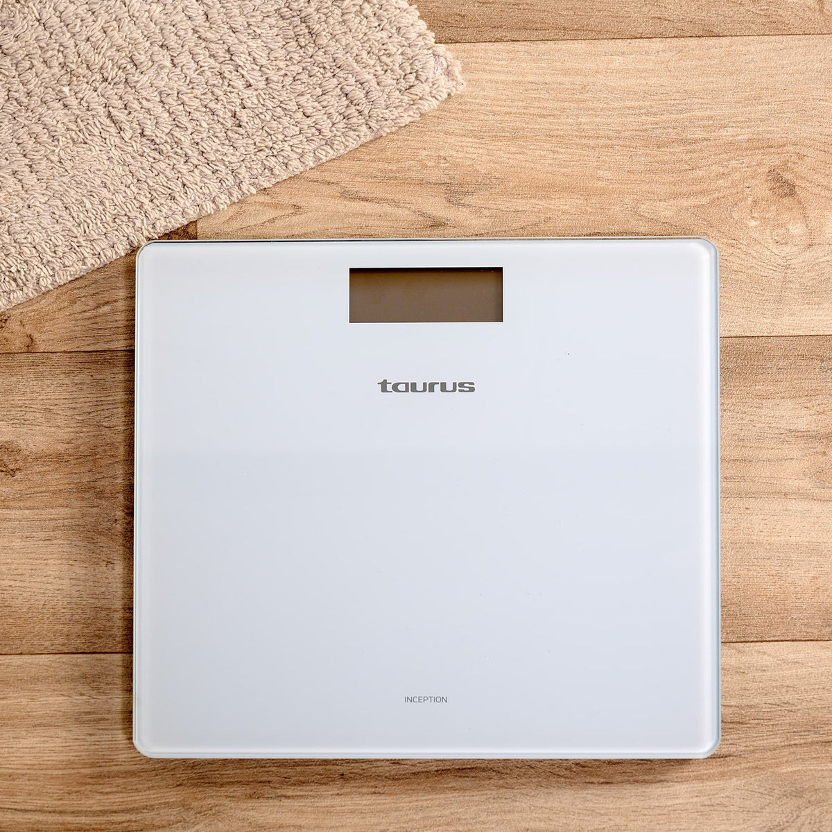 Báscula de baño electrónica Taurus Inception cuadrada Azul claro