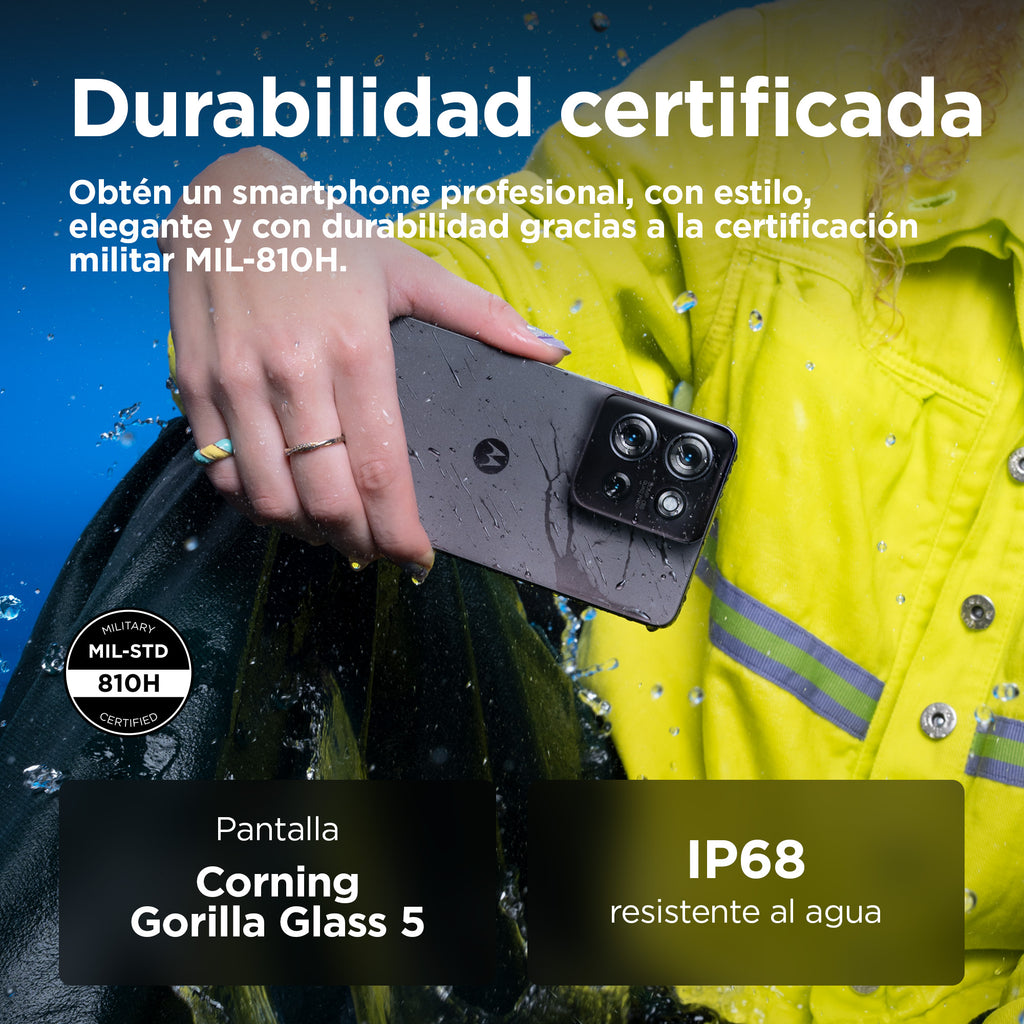 Motorola moto G75 5G 17,2 cm (6.78") Ranura híbrida Dual SIM Android 14 USB Tipo C 8 GB 256 GB 5000 mAh Gris (6)