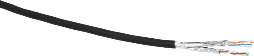 Cable datos Cat7 flex. S/FTP 100m, negro (2)