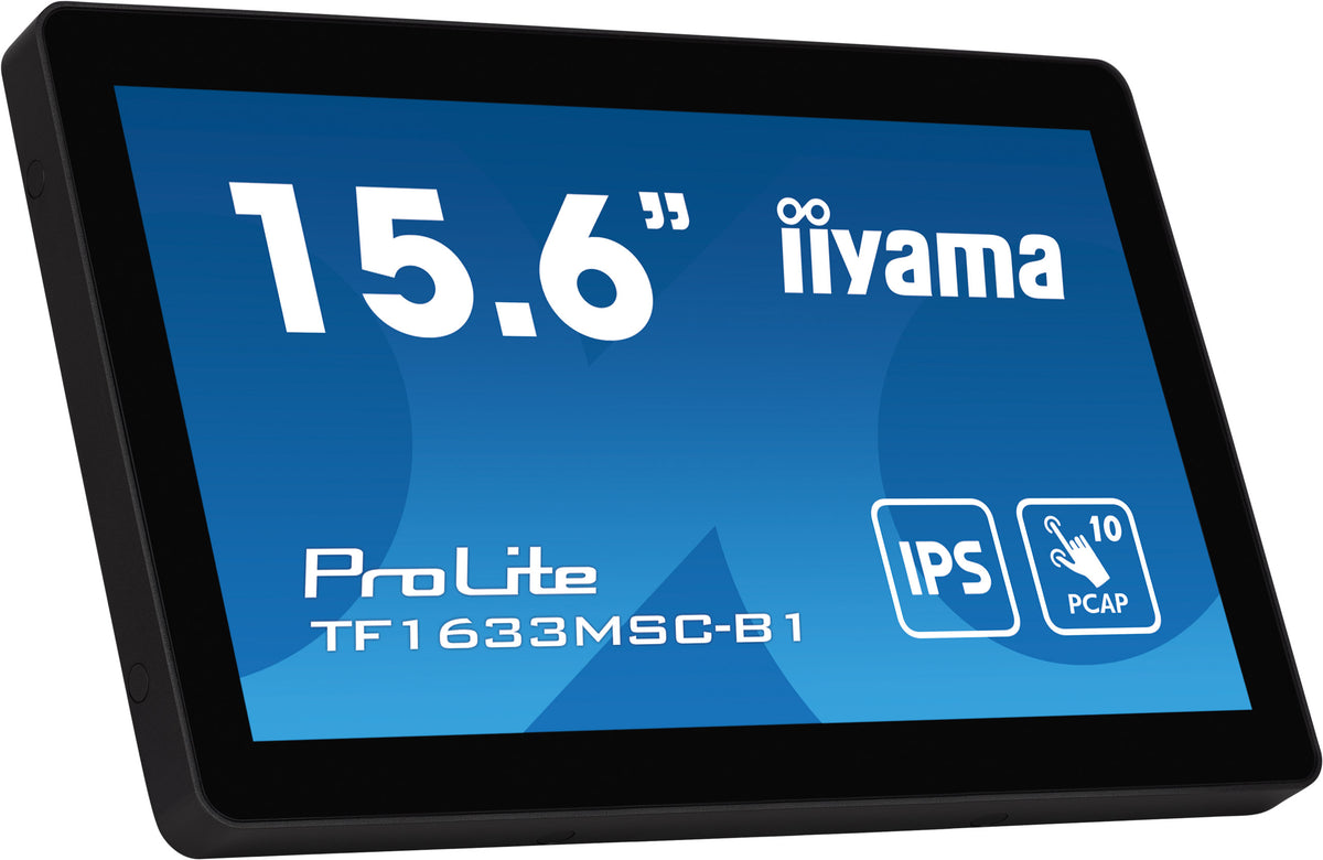 iiyama ProLite TF1633MSC-B1 pantalla para PC 39,6 cm (15.6") 1920 x 1080 Pixeles Full HD Pantalla táctil Negro (7)