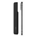 Cargador inalámbrico - 10000 mAh - 18 vatios - Fast Charge - 2 conectores de salida (magnética, USB-C, USB) - en el cable: USB-C - negro - para Apple iPhone 12, 12 mini, 12 Pro, 12 Pro Max