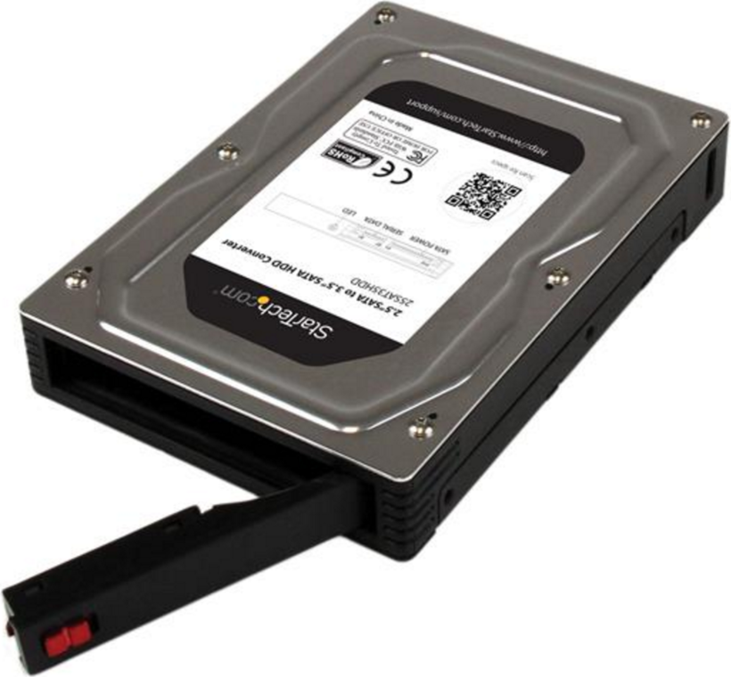 Startech 25SAT35HDD - Caja de almacenamiento, 2.5", SATA 6Gb/s, SATA 6Gb/s (2)