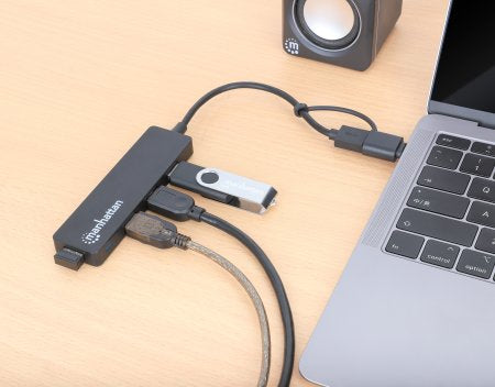 Manhattan 180863 base para portátil y replicador de puertos USB 3.2 Gen 1