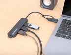 Manhattan 180863 base para portátil y replicador de puertos USB 3.2 Gen 1