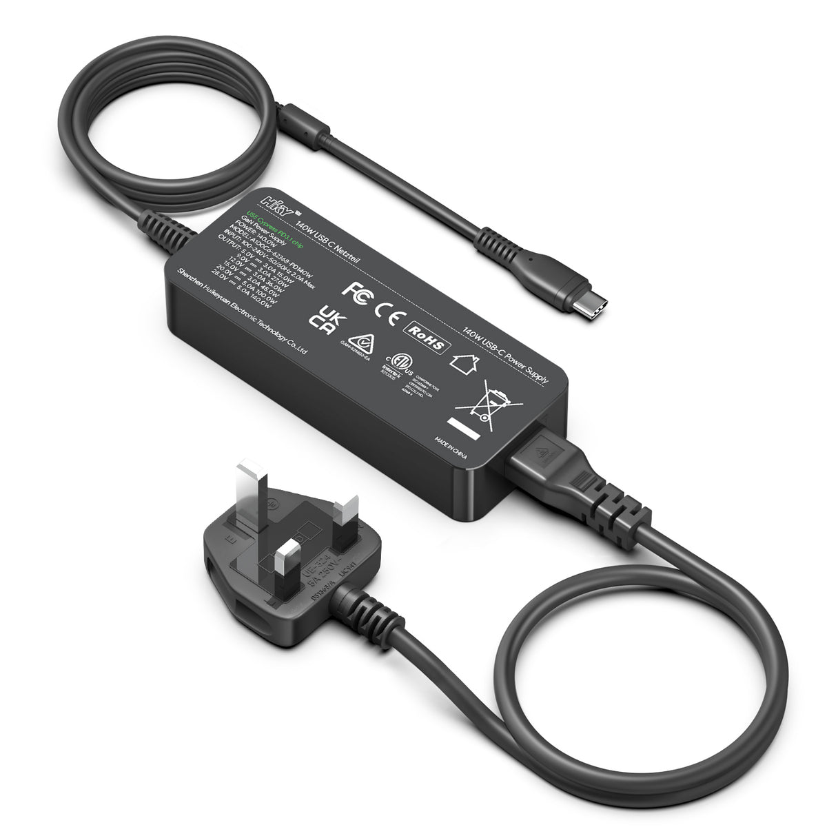 Origin Storage OS-C140W adaptador e inversor de corriente Interior 140 W Negro